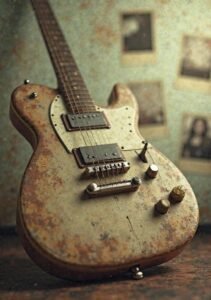 Old electric guitar