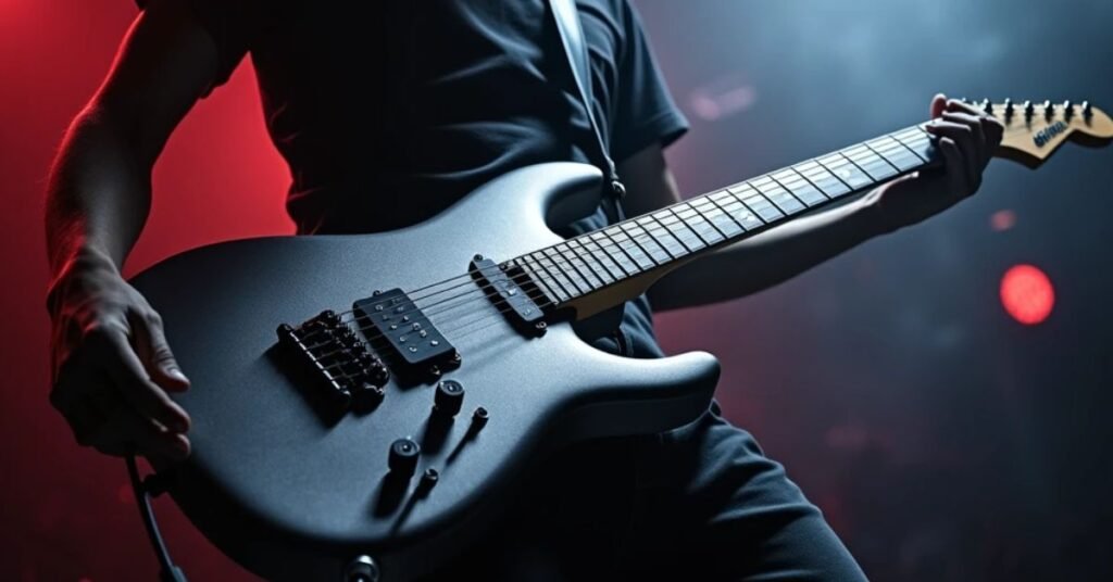 Man playing Electric Guitar