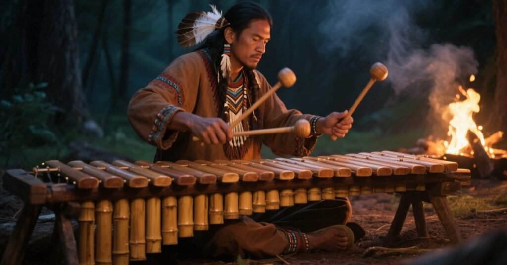 Man playing marimba